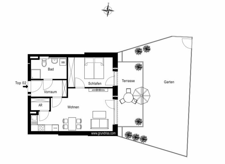 Wohnung zum Kauf 430.000 € 2 Zimmer 50,7 m² EG Salzburg 5020