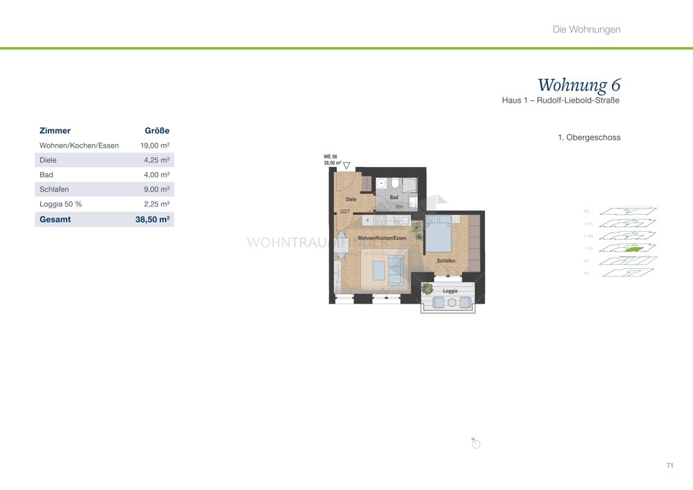 Wohnung zur Miete 394 € 1,5 Zimmer 38,5 m²<br/>Wohnfläche 1.<br/>Geschoss Rudolf-Liebold-Straße 8 Hilbersdorf 150 Chemnitz 09131