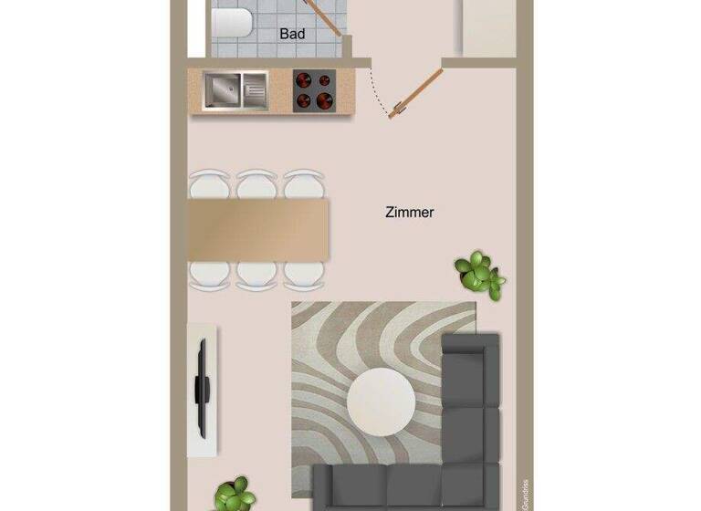 Studio zum Kauf 170.000 € 1 Zimmer 29 m² 1. Geschoss Betzenhausen Freiburg im Breisgau 79114