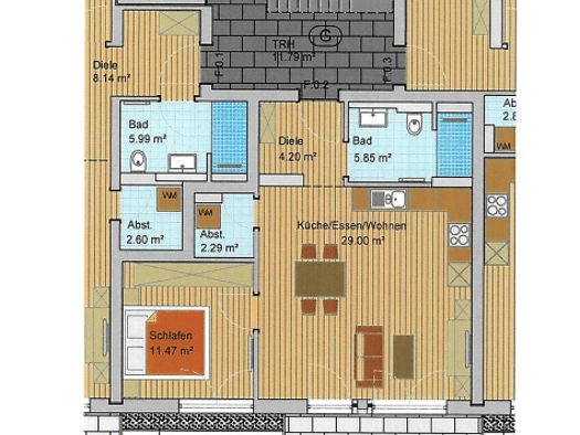 Wohnung zur Miete 760 € 2 Zimmer 58,3 m² EG frei ab 01.12.2026 Luise-Rinser-Straße 6 Wullenstetten Senden 89250