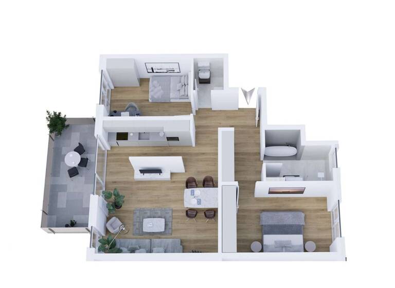 Wohnung zum Kauf - Erstbezug provisionsfrei 535.000 € 3 Zimmer 93,2 m² 1. Geschoss Schlebusch Leverkusen 51375