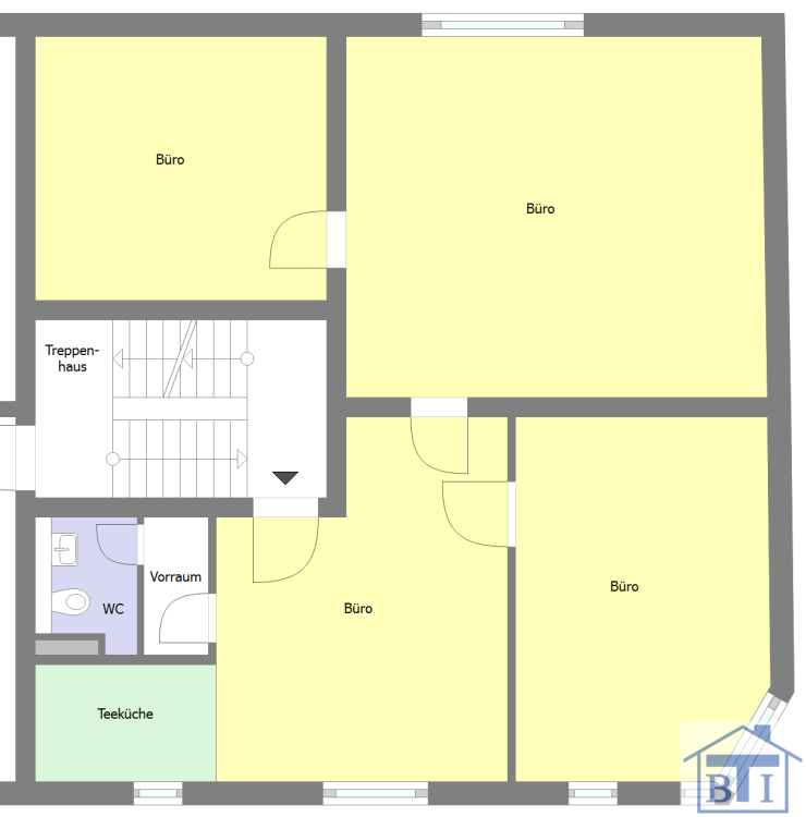 Büro-/Praxisfläche zur Miete provisionsfrei 624 € 4 Zimmer 104 m²<br/>Bürofläche Zittau Zittau 02763