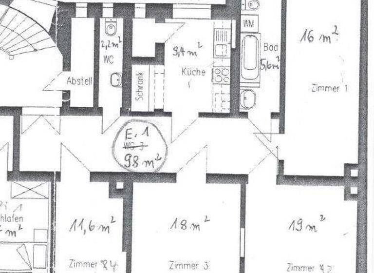 Wohnung zur Miete 999 € 4 Zimmer 98 m² EG frei ab sofort Johannisallee 2 Reudnitz-Thonberg Leipzig 04317
