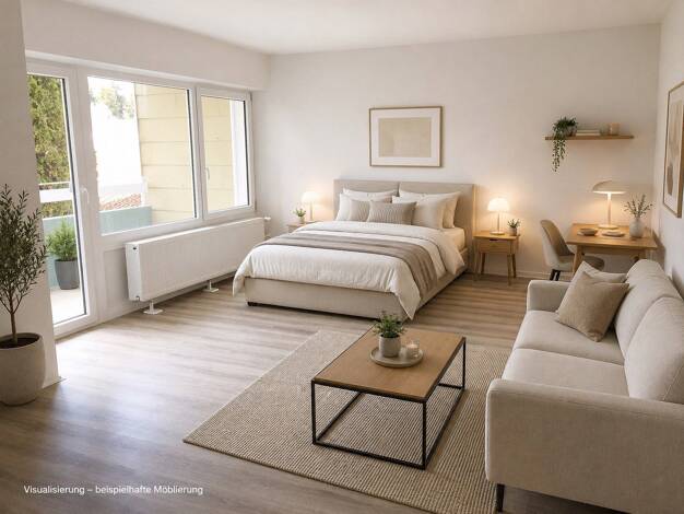 Wohnung zum Kauf provisionsfrei 179.000 € 1 Zimmer 43,1 m² 1. Geschoss Pallinger Straße 3 Traunreut Traunreut 83301