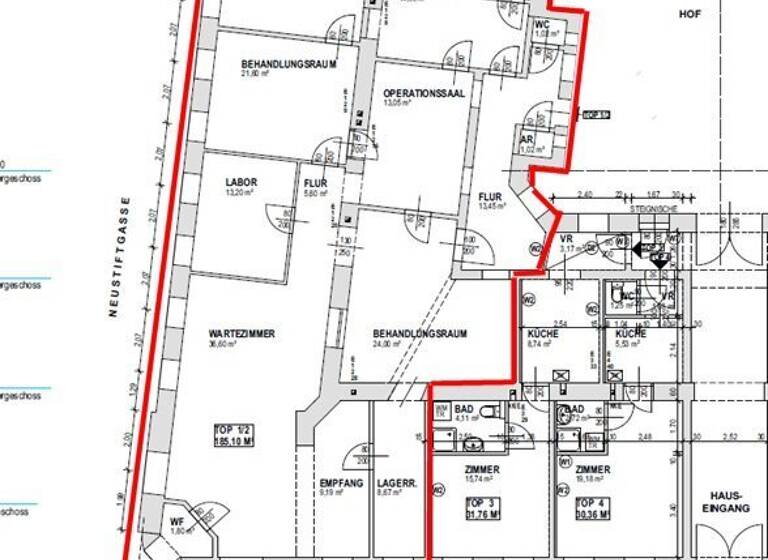 Ladenfläche zur Miete 8 € Wien,Neubau 1070