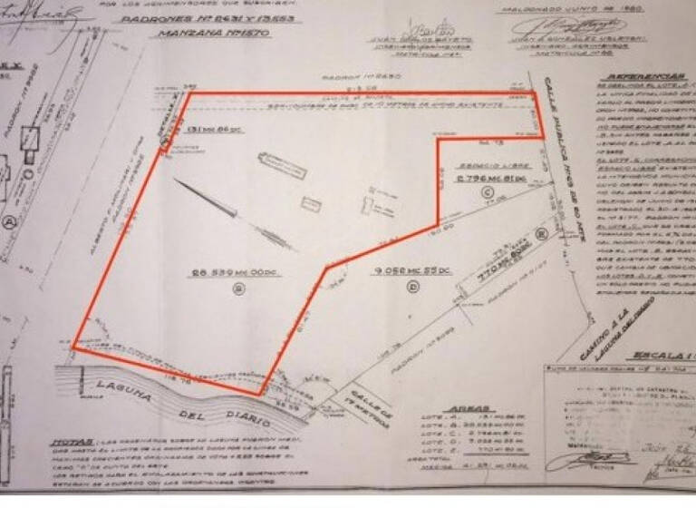 Grundstück zum Kauf als Kapitalanlage geeignet 2.000.000 $ 28.000 m² Grundstück Laguna del Diario 2000