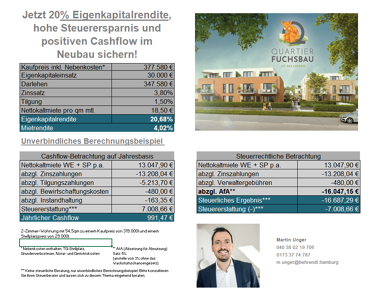 Wohnung zum Kauf provisionsfrei 319.000 € 2 Zimmer 54,6 m² EG Altonaer Straße 357/Tannenweg 8 Rellingen 25462