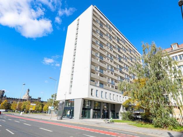 Wohnung zur Miete - Erstbezug 649 € 2 Zimmer 43,1 m² 4. Geschoss frei ab 01.01.2026 Grunaer Straße 5 Pirnaische Vorstadt Dresden-Pirnaische Vorstadt 01069