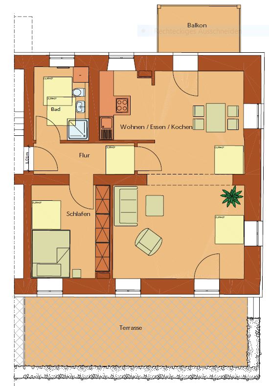 Terrassenwohnung zur Miete 950 € 2 Zimmer 89,5 m²<br/>Wohnfläche EG<br/>Geschoss 01.02.2025<br/>Verfügbarkeit Am Schäfflerbach Augsburg 86153