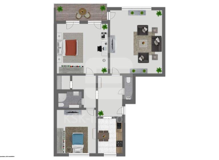 Wohnung zum Kauf 315.000 € 3 Zimmer 107 m² 5. Geschoss Urbach Köln 51145