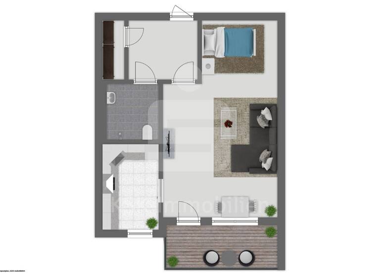 Studio zum Kauf 98.000 € 1 Zimmer 43 m² EG Hand Bergisch Gladbach 51469