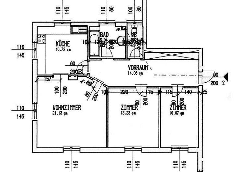 Wohnung zur Miete 494 € 77,3 m² Taxenstraße 4a/2 Kautzen 3851