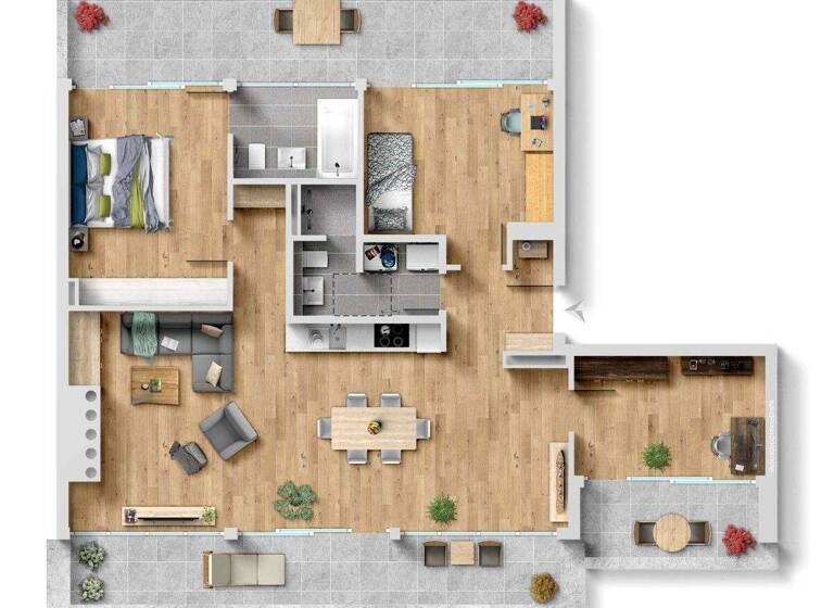 Penthouse zum Kauf 1.275.000 € 4 Zimmer 122 m² 5. Geschoss Michaelkirchplatz 6 Mitte Berlin 10179