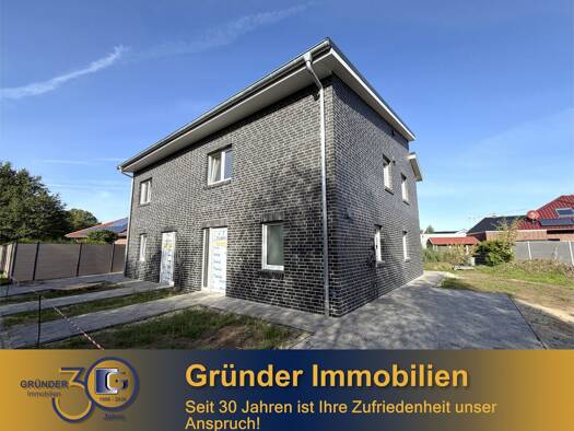 Doppelhaushälfte zur Miete - Erstbezug 1.100 € 4 Zimmer 101,9 m² 300 m² Grundstück Walchum Walchum 26907
