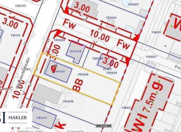 Grundstück zum Kauf 475.000 € 593 m² Grundstück Vösendorfer Straße 55 Wien 1230