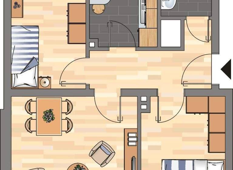 Wohnung zur Miete 519 € 2,5 Zimmer 51,5 m² EG frei ab 13.03.2026 Von-der-Groeben-Straße 29 Gaarden-Ost Kiel 24143