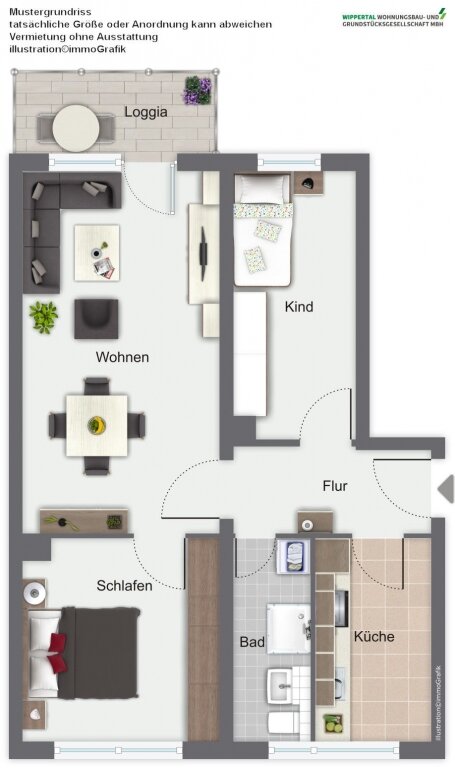 Wohnung zur Miete 347 € 3 Zimmer 58,8 m²<br/>Wohnfläche 3.<br/>Geschoss Talstraße 15 Sondershausen Sondershausen 99706