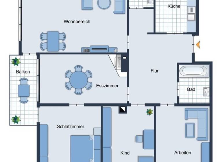 Wohnung zum Kauf 449.000 € 5 Zimmer 103 m²<br/>Wohnfläche 2.<br/>Geschoss West Stuttgart Stuttgart-West 70193
