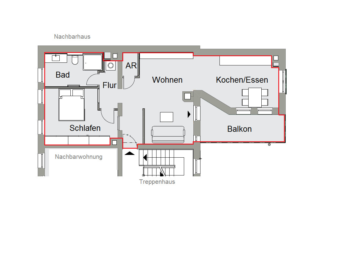 Wohnung zur Miete 890 € 2 Zimmer 70 m²<br/>Wohnfläche 2.<br/>Geschoss 01.03.2025<br/>Verfügbarkeit Helmstraße 16 Sandberg Nürnberg 90419