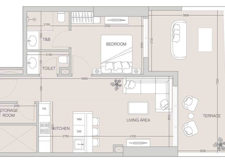 Wohnung zum Kauf provisionsfrei 314.417 € 2 Zimmer 78,7 m² Dubai 00000