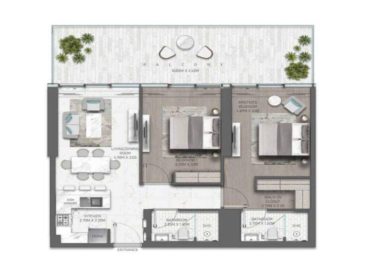 Wohnung zum Kauf - Erstbezug provisionsfrei 654.210 € 3 Zimmer 138 m² Dubai