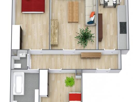 Wohnung zur Miete 420 € 3 Zimmer 68 m² 2. Geschoss Schloßgasse 3 Lichtenstein Lichtenstein 09350