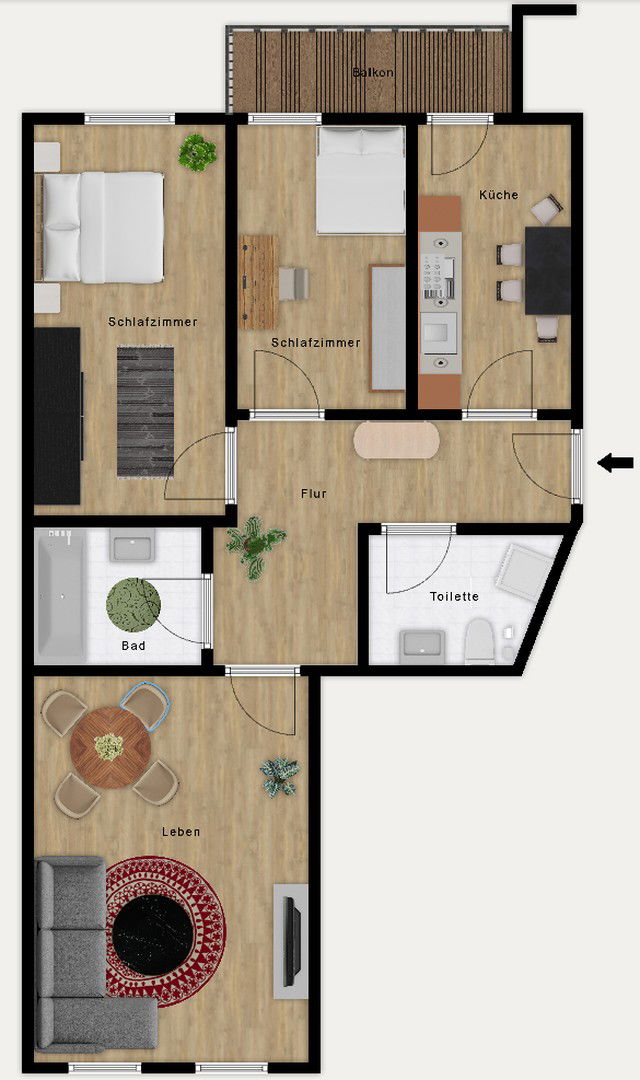 Wohnung zum Kauf provisionsfrei 83.000 € 3 Zimmer 75 m²<br/>Wohnfläche 3.<br/>Geschoss Kaßberg 913 Chemnitz 09113