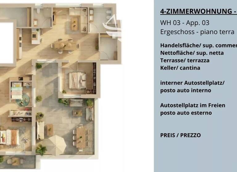 Wohnung zum Kauf 765.000 € 4 Zimmer 160 m² Kaltern 39052