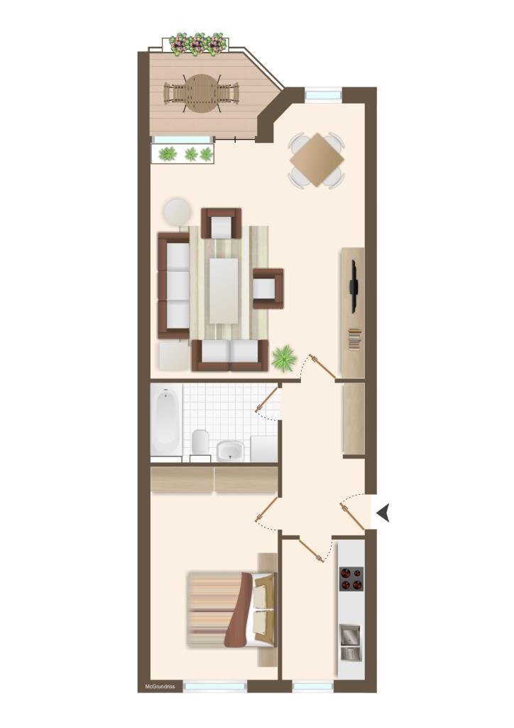 Wohnung zur Versteigerung 125.000 € 2 Zimmer 61 m²<br/>Wohnfläche Mitte - Bezirk 7 Delmenhorst 27753