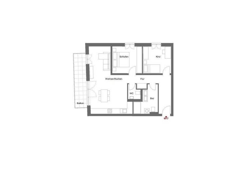 Wohnung zum Kauf - Neubau 649.500 € 3 Zimmer 81,3 m² 2. Geschoss Germering 82110