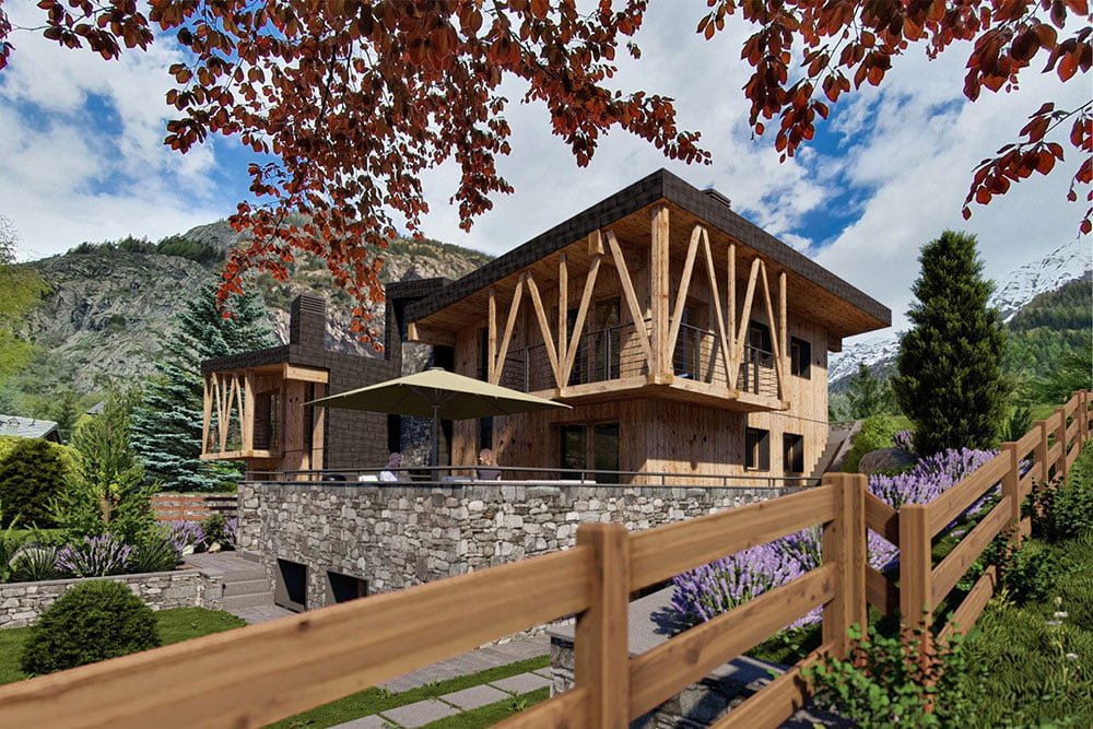 Villa zum Kauf 2.950.000 € 6 Zimmer 252 m²<br/>Wohnfläche 380 m²<br/>Grundstück Strada Grand Ru Courmayeur 11013