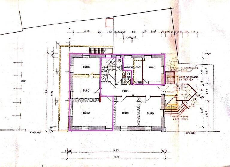 Bürofläche zur Miete 1.200 € 3 Zimmer 125 m² Bürofläche Bohlsbach Offenburg 77652