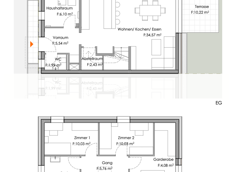 Doppelhaushälfte zur Miete - Erstbezug 4 Zimmer 99,2 m² 247,5 m² Grundstück Altenburg 3591