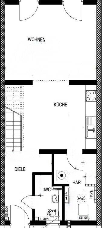 Reihenmittelhaus zum Kauf 548.000 € 4 Zimmer 114 m²<br/>Wohnfläche 100 m²<br/>Grundstück Bothfeld Hannover 30659