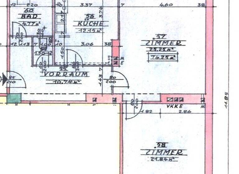 Wohnung zum Kauf 299.000 € 3 Zimmer 76 m² 1. Geschoss Wien,Brigittenau 1200