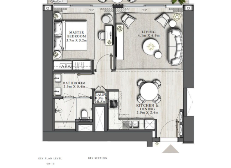 Wohnung zum Kauf 902.733 € 2 Zimmer 85,3 m² Dubai