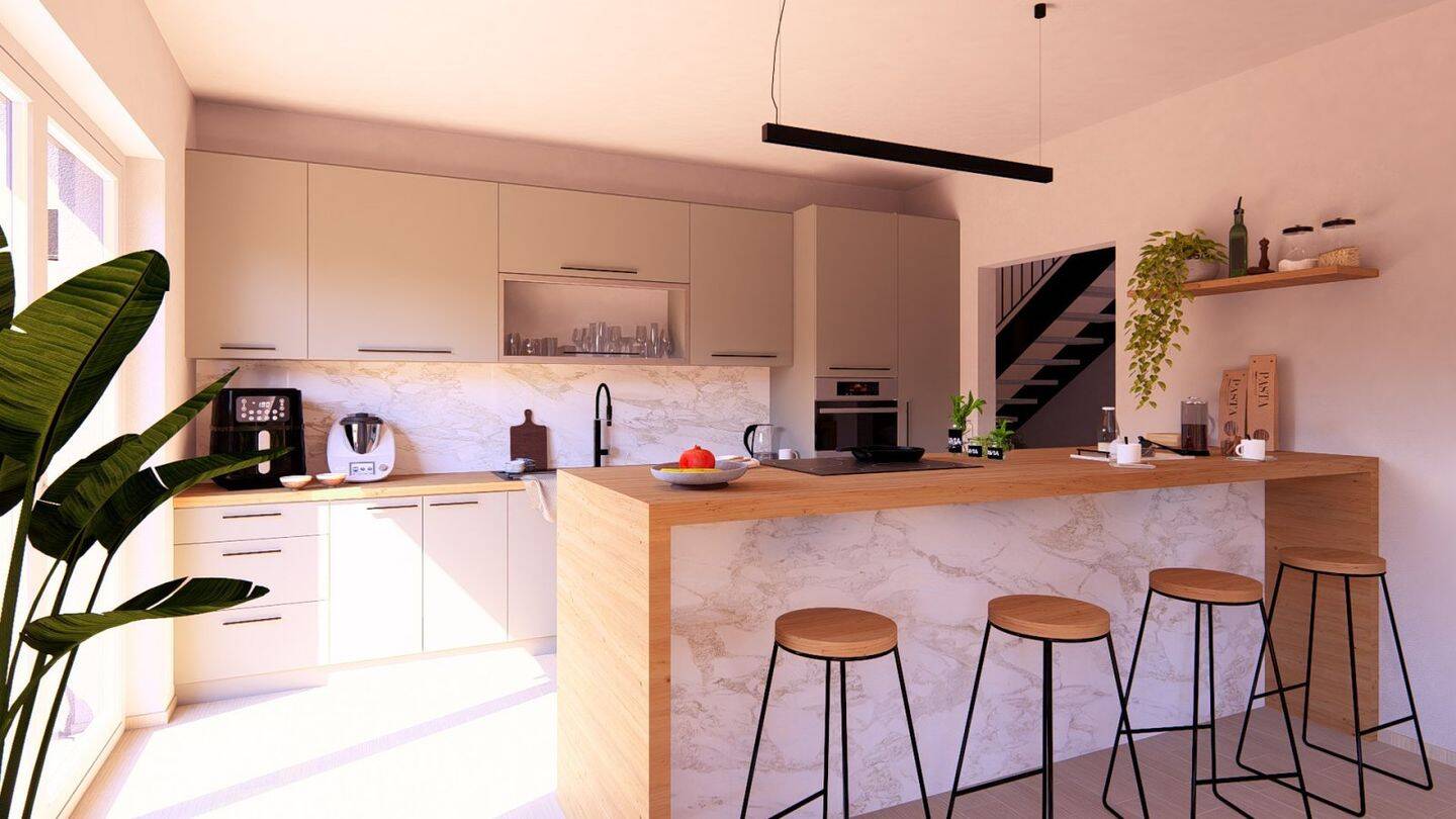 Immobilie in Kürnach - Individuelles Einfamilienhaus in Kürnach - Flexibler Ausbau trifft moderne Architektur - Bild 4