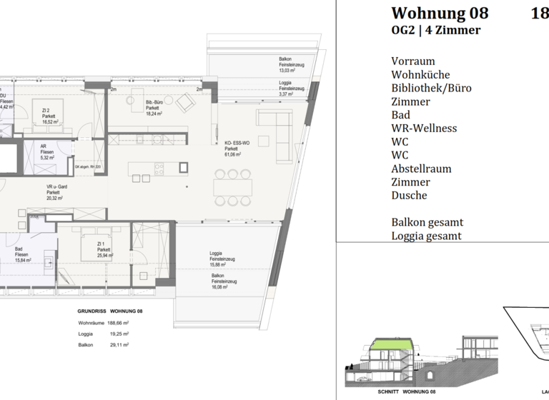 Wohnung zum Kauf 1.395.000 € 4 Zimmer 188,7 m² Brunn am Gebirge 2345