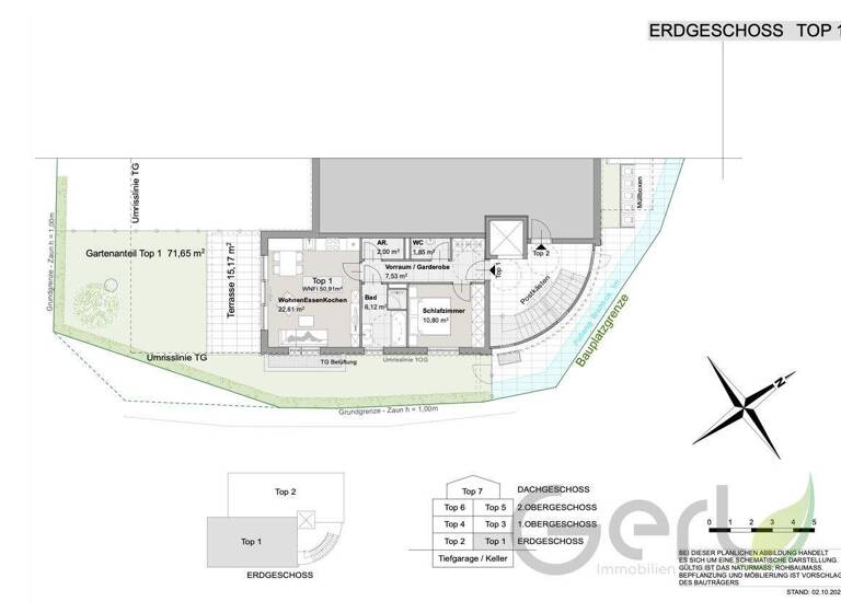 Penthouse zum Kauf - Erstbezug provisionsfrei 435.000 € 2 Zimmer 51,2 m² Wals-Siezenheim 5071