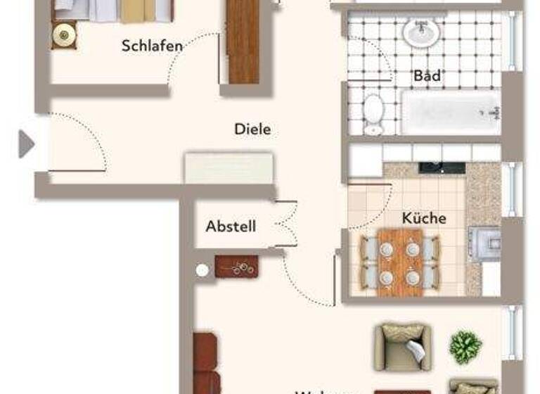 Wohnung zur Miete 600 € 3 Zimmer 70,3 m² EG frei ab 01.04.2026 Kößlarn 94149