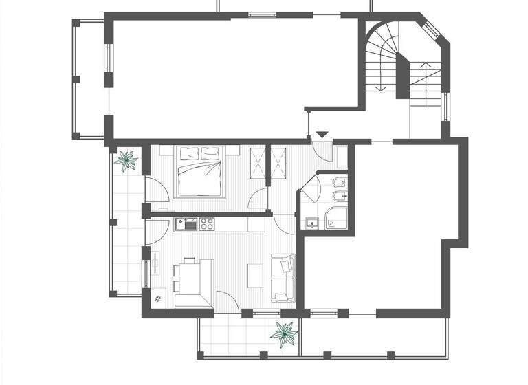 Wohnung zum Kauf 435.000 € 2 Zimmer 41,1 m² 1. Geschoss Unterrainerstraße 2 Welsberg-Taisten 39035