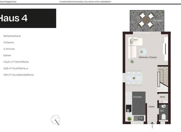 Reihenendhaus zum Kauf - Erstbezug provisionsfrei 680.000 € 4 Zimmer 115,5 m² 169 m² Grundstück Mitte Sindelfingen 71063