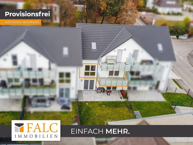 Wohnung zum Kauf - Erstbezug provisionsfrei 352.900 € 2 Zimmer 63,1 m² Aindling Aindling 86447