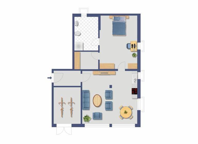 Wohnung zum Kauf provisionsfrei 165.000 € 2,5 Zimmer 74,8 m²<br/>Wohnfläche Souterrain<br/>Geschoss Emil-von-Behring-Straße 34 Empelde Ronnenberg 30952