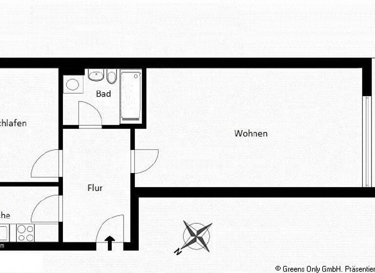 Wohnung zum Kauf 163.500 € 2 Zimmer 57 m²<br/>Wohnfläche EG<br/>Geschoss Birkenhain Großbeeren 14979