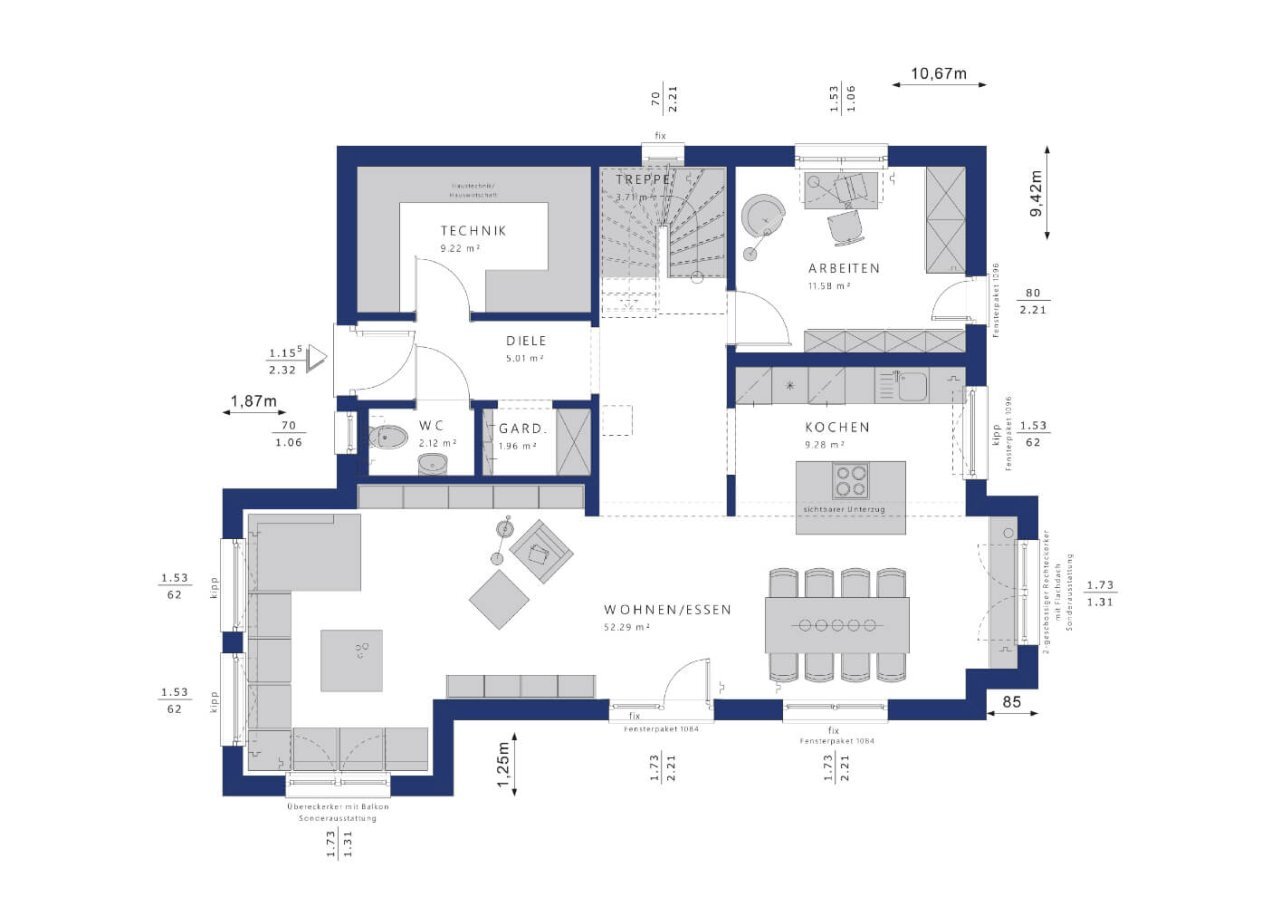 Einfamilienhaus zum Kauf provisionsfrei 613.556 € 5 Zimmer 178 m²<br/>Wohnfläche 750 m²<br/>Grundstück Osburg 54317