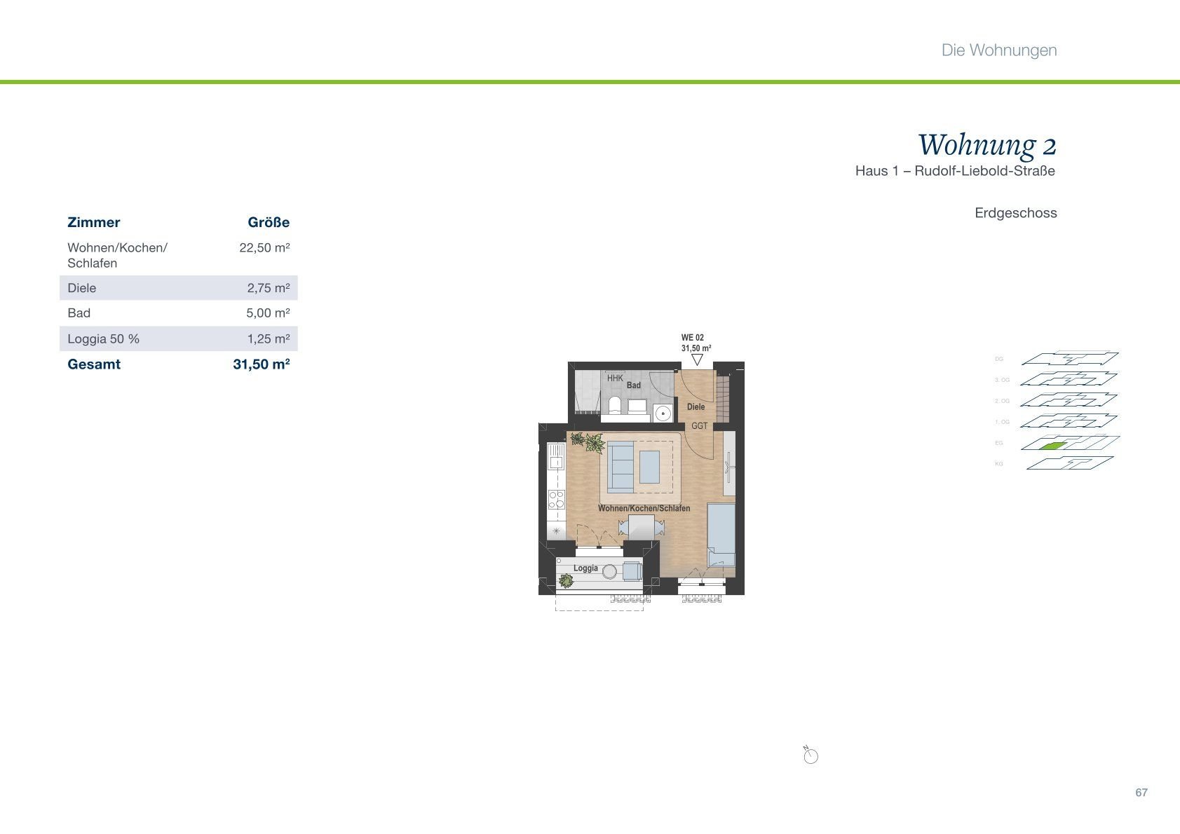 Wohnung zur Miete 373 € 1 Zimmer 31,5 m²<br/>Wohnfläche EG<br/>Geschoss Rudolf-Liebold-Straße 8 Hilbersdorf 150 Chemnitz 09131