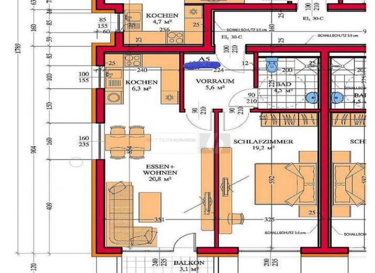 Wohnung zur Miete 650 € 2 Zimmer 56 m² 1. Geschoss Aurolzmünster 4971
