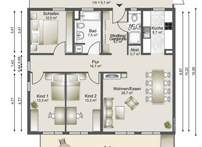 Wohnung zum Kauf 710.000 € 4 Zimmer 118,8 m² Günterstal Freiburg im Breisgau / Günterstal 79100