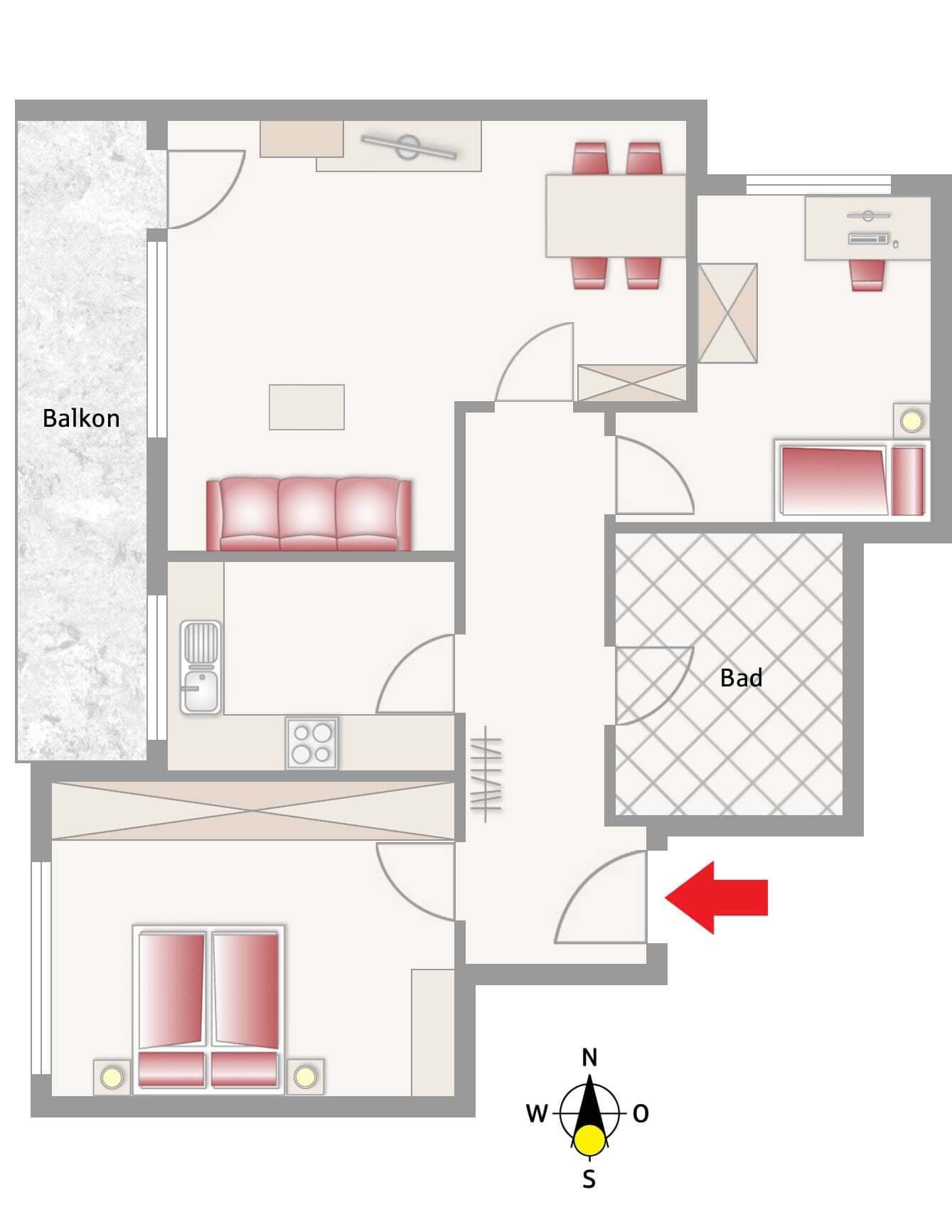 Wohnung zum Kauf 315.000 € 3 Zimmer 71 m²<br/>Wohnfläche 3.<br/>Geschoss Rosenheim 83024